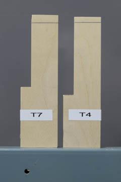 Photo one shows two jigs, one for the T7 and one for the T4.
