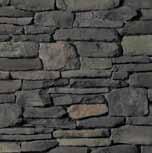 Shown: Wolf Creek Country Ledgestone dressed fieldstone The rugged look of Dressed Fieldstone stone cladding complements any natural