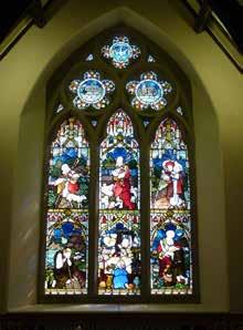 Stained glass window Frame the outer frame was made of stone, iron or sometimes wood Mullions - vertical divisions in an overall window opening, made of stone or wood Transomes horizontal divisions