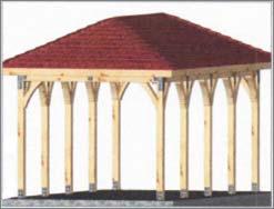 Hip Roof Pavilions Rafter Framing Wood Rafters Tube Steel