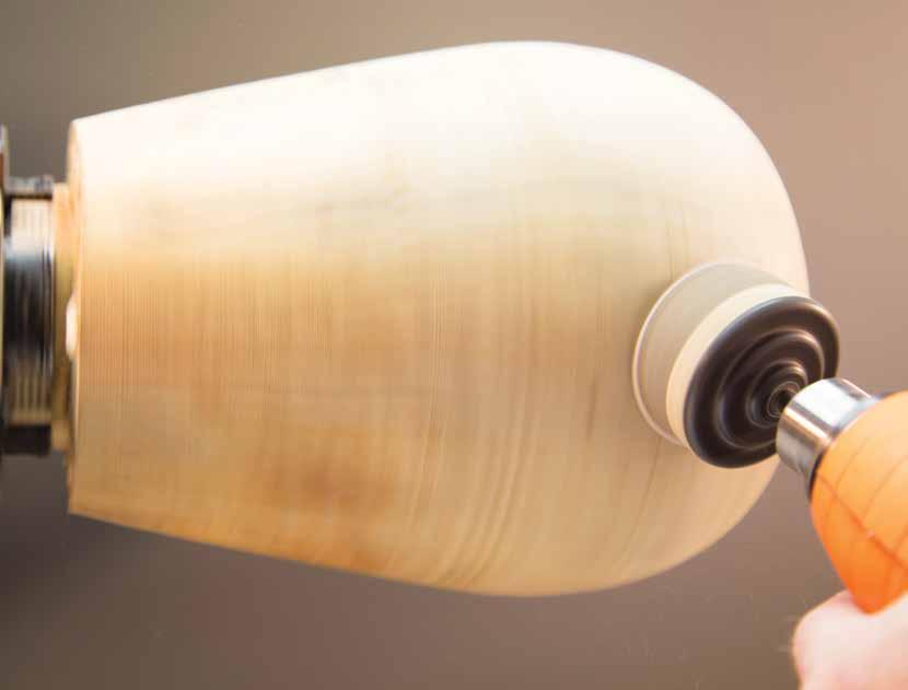 Woodturners often start and finish in just one session.