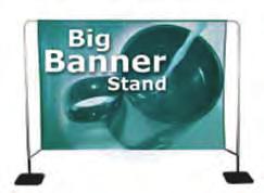 or spike BIG BANNER STAND Frames customised to fit