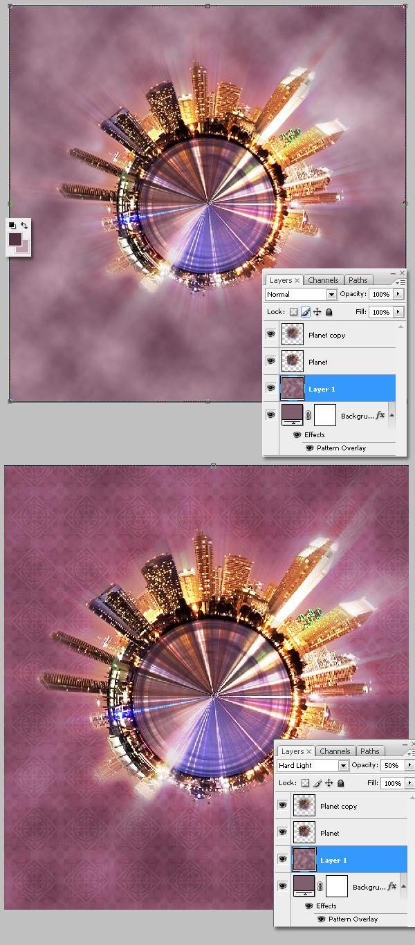 Step 15 Render some Clouds (Filter > Render > Clouds) into a new layer above the "Background" layer.