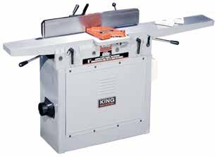 8 INDUSTRIAL JOINTER KC-203C 9 x 73 table size 35 x 5 fence size Adjustable fence stops at 45 & 90 4 dust chute 6 PARALLELOGRAM JOINTER KC-70FX 6 x 55