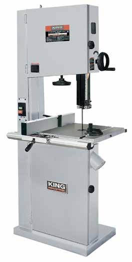 WOOD BANDSAWS 14 WOOD BANDSAW WITH 12 RESAW CAPACITY KC-1502FXB 2 speeds (2300-3250) SFPM Motor, blade, miter gauge and precision TRU-RIP aluminum