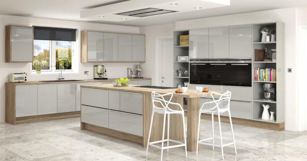 Image Linea Grey Mist Gloss Image Linea Grey Mist Gloss and contemporary design are a match made in heaven.