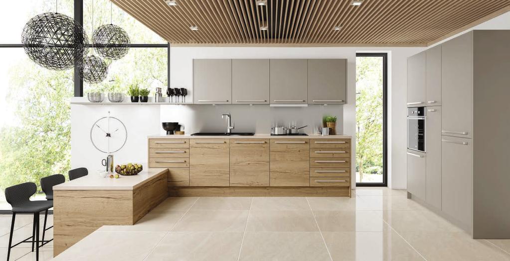 New Tempo with Stone Grey - Halifax Oak Heavily structured to give a realistic touch and