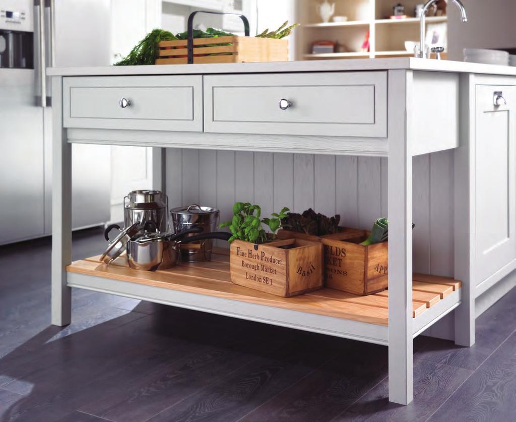 Bramham We have a large range of complementary oak storage solutions which sit within the drawers such as knife blocks, spice holders, stainless steel jars and dividing systems to make