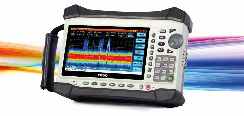 Deviser DS2800 Handheld Digital TV Spectrum Analyser Cost-Effective Tough & Durable Easy to Use Long Battery Life The Deviser DS2800 Series