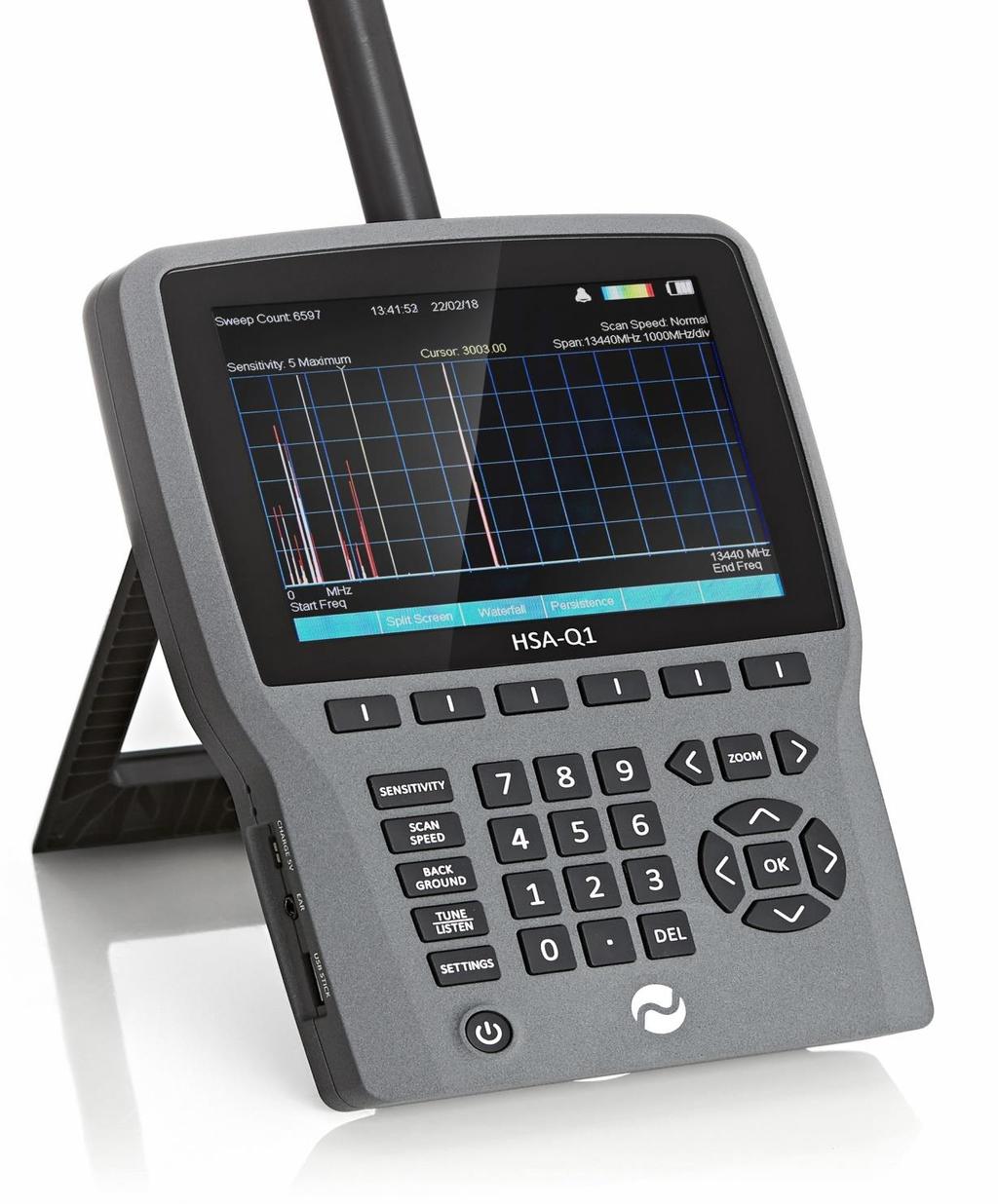 HSA-Q1 Handheld RF Spectrum Analyser Frequency