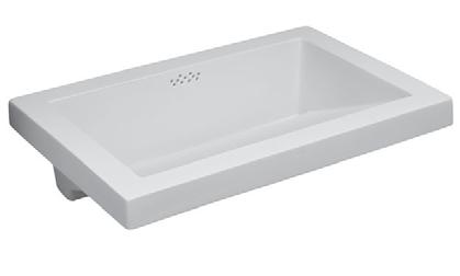 221/2 & primary border KD 161/2 x 221/2 corona rim ED 161/2 x 223/4 Flat Bottom WITH FAUCET HOLES YB 171/2 x 15 Square with faucet holes E 161/4 x