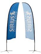 Front Back Double -sided Two single sided banners are sewn back to back enabling a