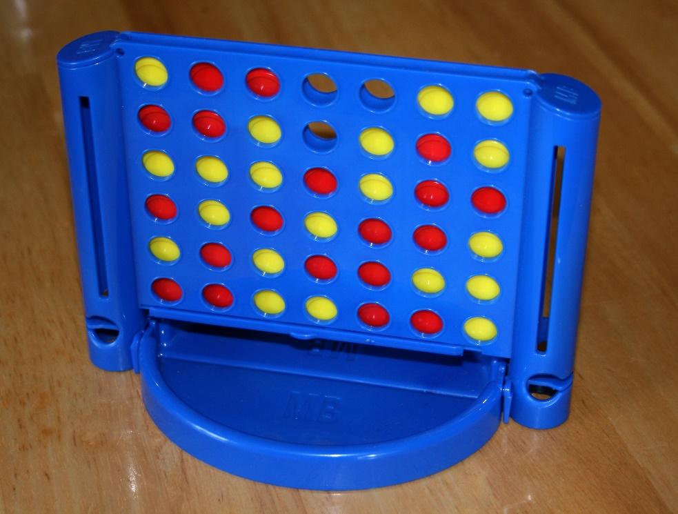 The rules for Connect Four are as follows (with the differences emphasized): 1. The game is played on a seven-by-six grid. 2. The players take turns to occupy a square. 3.