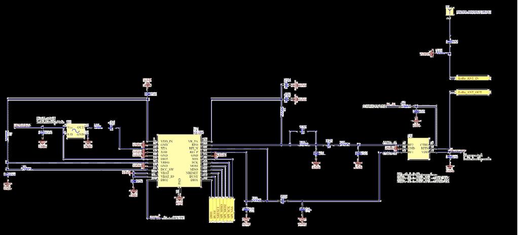 2.7. Electrical Schematic Details of Semtech LoRa transceiver