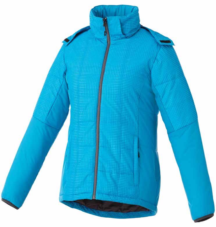 norquay INSULATED JACKET 19541 Men s (S - 5XL) 99541 Women s (XS - 3XL) 358 561 575 100% Polyester 290T woven with water resistant coating and water repellent finish. 60 g/m² (1.8 oz/yd²).