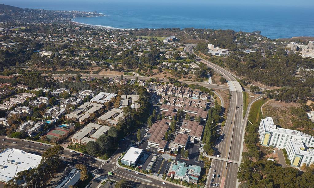 FEATURES A THREE-BUILDING PROFESSIONAL CENTER WITH AN UNRIVALED LOCATIONAL ADVANTAGE The Campus at Villa La Jolla is located just one traffic light stop west of Interstate-5 on the corner of La Jolla