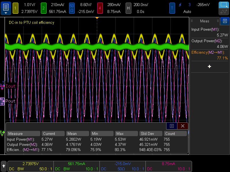 09 Keysight Alliance for Wireless Power (A4WP) Measurements Using an Oscilloscope (Part 3): Power and Efficiency Measurements - Application Note Measuring PTU Efficiency (P IN-DC to PTU Coil) and PRU