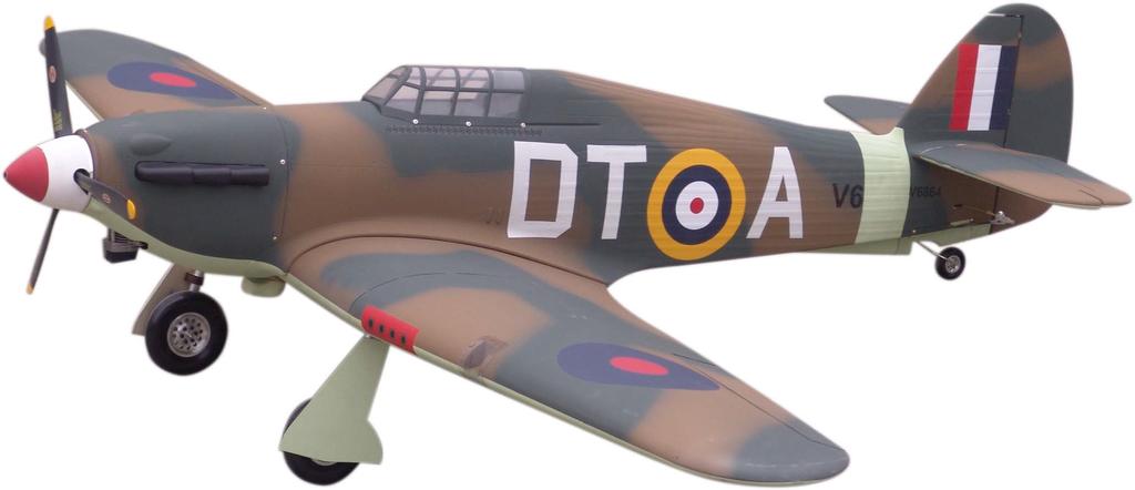 Hawker hurricane MK.IIa Specification: Length :00 mm(") Wing Span :00 mm(") Wing Area :0. sq. dm.9 sq. ft Wing Loading :.9 g/sq. dm 5.9 oz/sq. ft Flying Weight :.