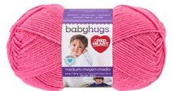 CHECK YOUR GAUGE. Use any size hook to obtain the gauge. Buy Yarn RED HEART Baby Hugs Medium, Art E404 Oeko-Tex Certified 100% Acrylic baby yarn available in 4.