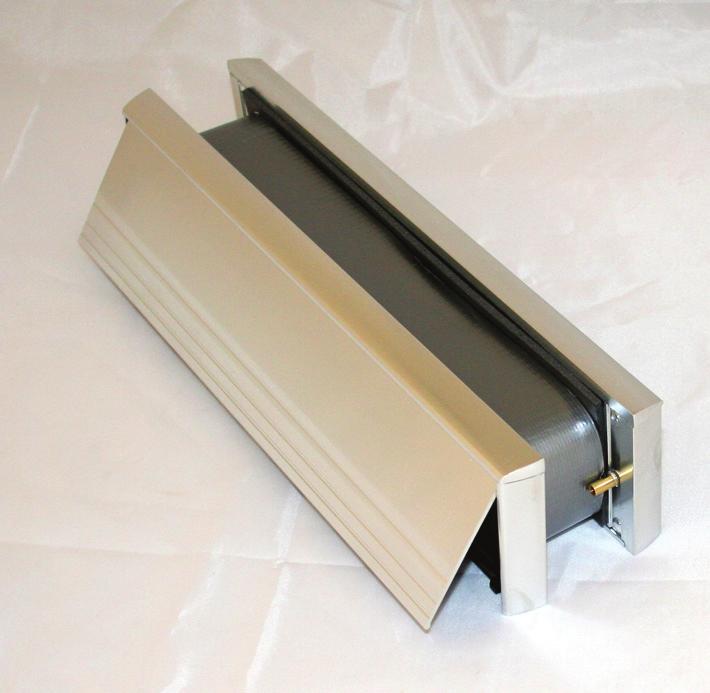 Elite Range - 30/60 minute fire rated 5 12 INTUMESCENT LETTERBOXES FS310 - Satin Anodised Aluminium (SAA) Installation 55 286 275 Routing Dimensions FS311 - Polished Gold (contract