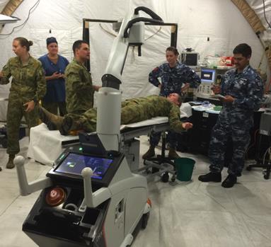 Future Product Opportunity in Development Rover Mobile X-Ray for Deployed Military Medical Facilities X-Ray tube re-designed for the more demanding, higher-energy exams used in trauma medicine