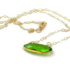 gemstone on gold-filled chain. 20 $35 7.
