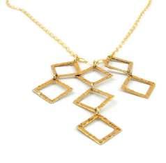 PYRAMID NECKLACE N-PYR 14k gold plated pyramid