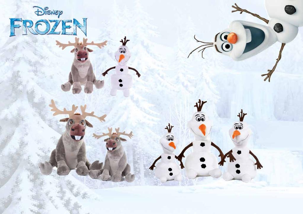 Disney Frozen Family & Gift Collection 71074 12 /30CM FROZEN SVEN Qty 24 pcs 71073 12 /30CM FROZEN OLAF Qty 24 pcs * available in polystyrene & polyester *71084SF 30 /75CM
