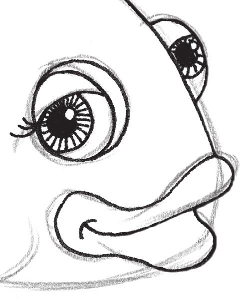 6 Figure 14 Figure 15 Figure 16 Drawing is a journey, not a destination. Learning to draw is an infi nite quest. Never draw eyelashes (Figure 14) from the tip down toward the eyelid.