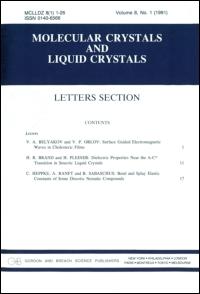 Molecular Crystals and Liquid Crystals ISSN: 1542-1406 (Print)