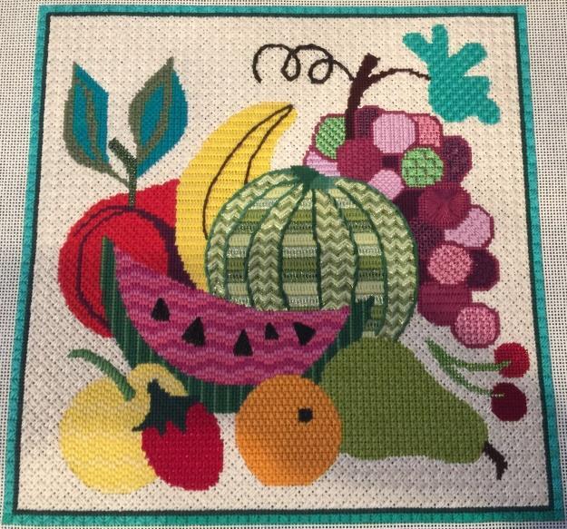 Back to the Beginning Karen Chrissinger As I was cleaning out drawers and downsizing to move to my dream home with the hubby, I came across the very first large piece of needlework that I had