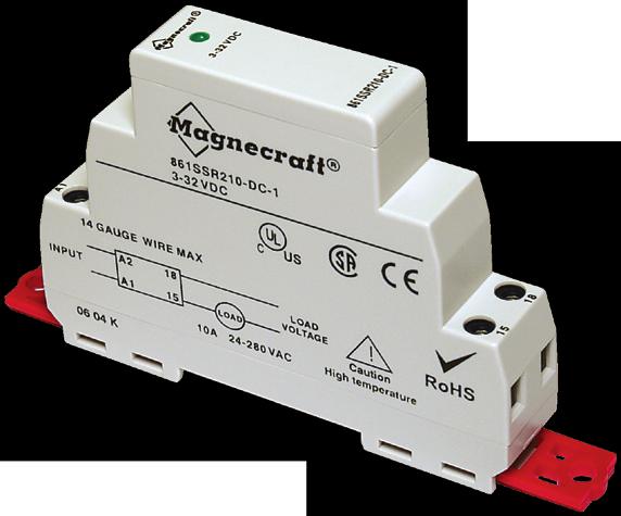 Description 861 SPST-NO, 8 A to 15 A SPST-NC, 10 A Description The 861 is the first complete solid state relay without any moving parts, all in a slim 17.5 mm design.