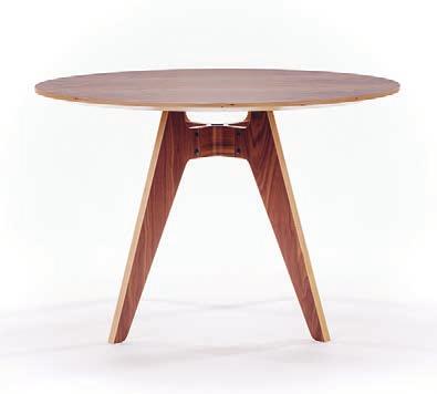 Lavitta 4-legged Round Table Lavitta Rectangular Table Walnut, Ø 120 cm Oak, stained black, 90 x 180 cm Design Poiat