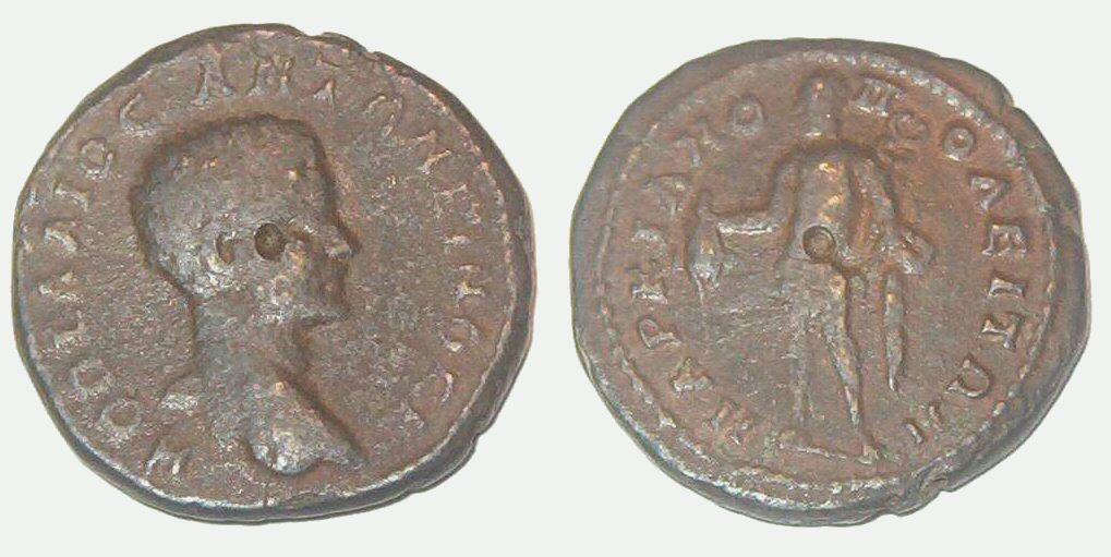 A single type with the Γ denomination indicates a tariff of 3 assaria, while most of the other coins lying within this middle band are generally smaller in diameter and weight, unmarked with a