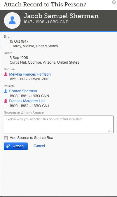 Searching for Documents Within FamilySearch.