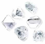 C1. CUT Transforming rough diamonds into the bright, sparkling gems with which we are so familiar did not begin until the fifteenth century.