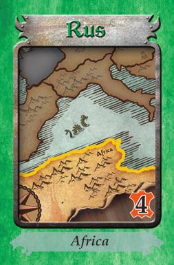 Influence Cards range in value from 1 to 3, depending on the number of soldiers and ships pictured on the card.