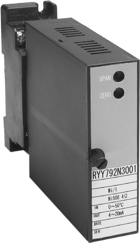 AB6484 Specifications/Instructions Converter General Model RYY792X series of s offer compact, spacesaving, easy installation with its plugin structure.