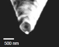 Results Figure 9 is an image of a tip that was etched, coated and sectioned in Dr. A. La Rosa s laboratory, at Portland State University.