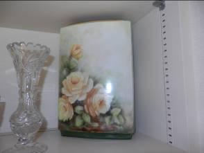 Lg. Handpainted Porcelain Vase