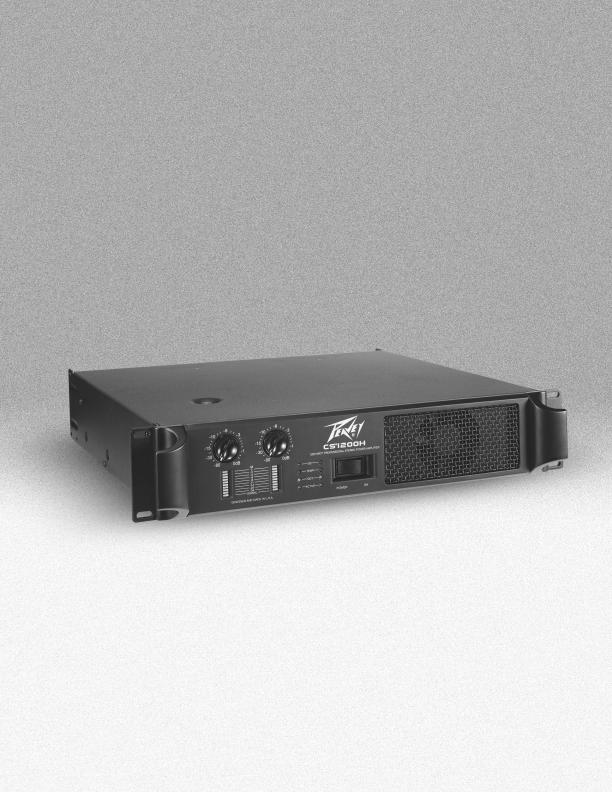CS 1200H Operations Manual power amplifier For more information on other