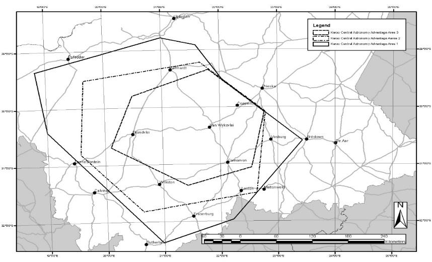 Radio Astronomy in South Africa Karoo Central AAAs Approximately 500km in extent Radio