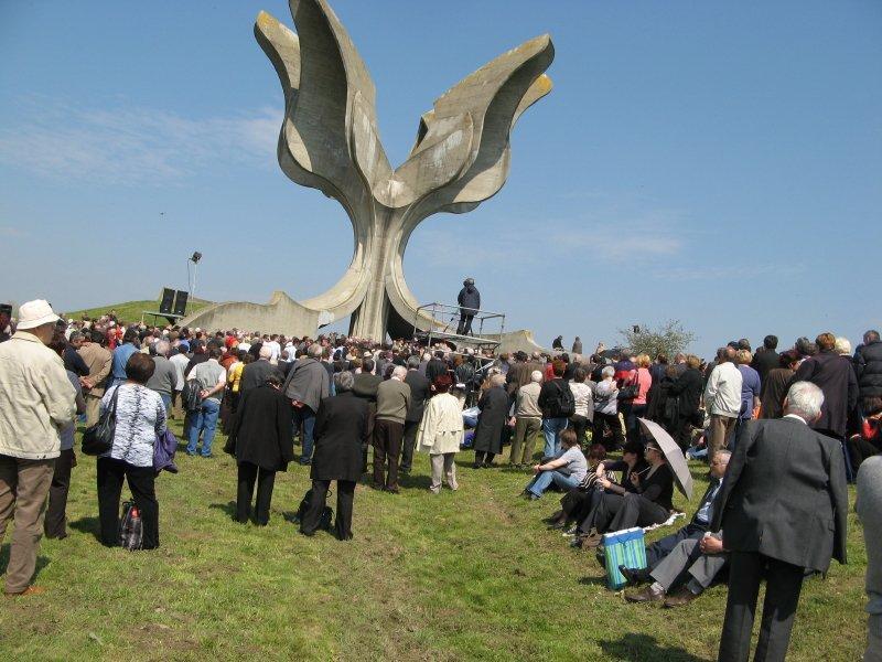 Commemoration in camp Jasenovac in