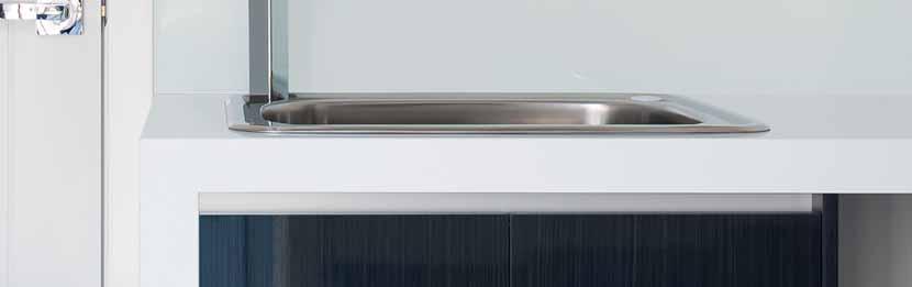 Minimalist and handle-free doors and drawers are the latest polytec manufactured drawer banks are