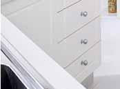 individual drawers to enhance the crafted look of each panel.