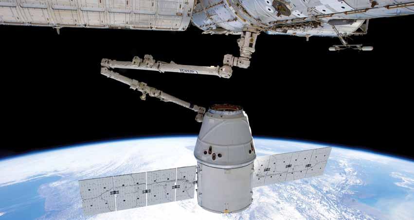 SPACEX DRAGON SpaceX is upgrading its Dragon spacecraft to carry up to 7 astronauts safely to low Earth orbit on the company s launch vehicle, Falcon 9.