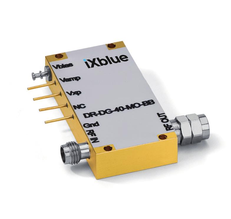 The DR-DG-MO is a driver module optimized for digital applications at 40 Gbps 44 Gbps data rate. It exhibits an output voltage of.3 V pp and a broad bandwidth of 40 GHz.