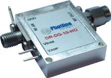 The DR-DG-10-HO is a driver module optimized for digital applications requiring an upper operation voltage at 10 Gbps - 12.5 Gbps. It exhibits 12.5 V pp output volatge and 35 db gain up to 7 GHz.
