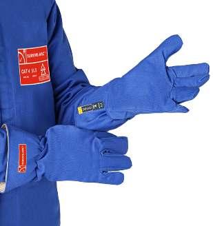 Components of a typical ARC Flashsuit: APTV 8 CAL 140 CAL Live Line Technology ARC Flash suits provide full body protection.