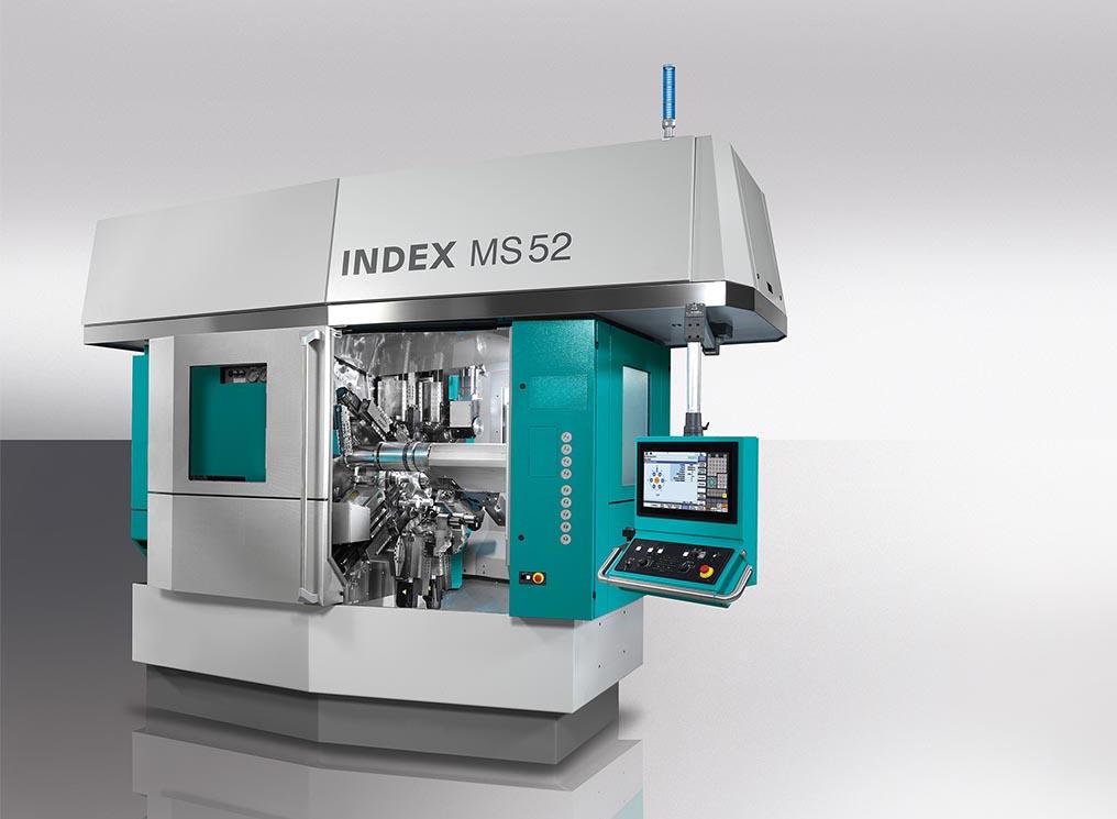 Product Information CNC Multi-Spindle Automatic Lathe Innovative Rear End Machining With many new and improved functions, the front-opening six-spindle lathe with up to twelve cross-slides in the